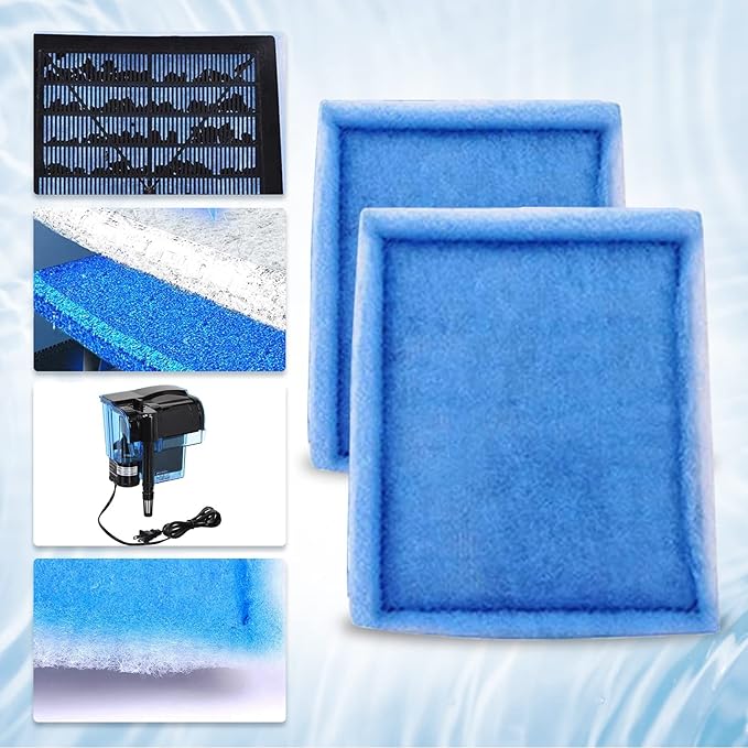 10-20 Gallon Aquarium Filters EZ-Change #2 Filter Cartridge fit Aquarium Filter Cartridge 10 to 20 Power, for Healthier Fish (4 Pcs)