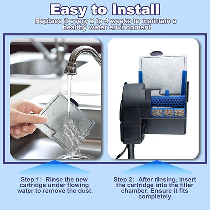 10 Pack Medium Filters Cartridges Compatible with Aqueon QuietFlow LED PRO Power Filter Size 10, E Internal Power Filter Size 20,10 Gallon Fish Tank