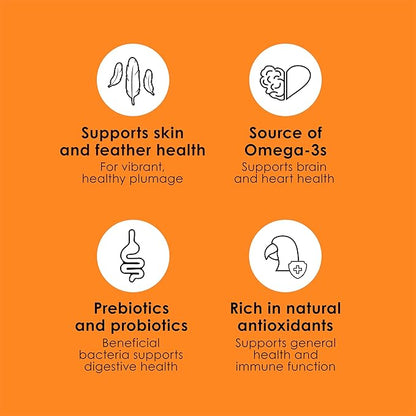 Kaytee Fiesta Conure Food, Nutritious and Fun Blend, Supports Skin, Feather, Digestion, Brain and Heart Health, 4.5 pounds