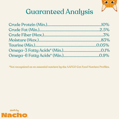 Made by Nacho Flaked Filets Recipe in Bone Broth, Grain-Free Chef's Selects Wet Food for Cats Balanced Diet in Naturally Hydrating Pumpkin-Infused Broth (3.0 oz (Pack of 12), Tuna & Mackerel)
