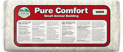 Oxbow Animal Health Pure Comfort Bedding, Rabbit, Hamster, & Guinea Pig Bedding, Bunny Supplies for Litter Box, Pet Safe, Low Dust, White Paper, 72 Liter Bag