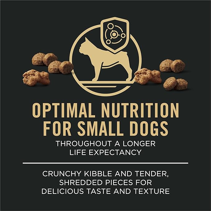 Purina Pro Plan Small Breed Dog Food With Probiotics for Dogs, Shredded Blend Chicken & Rice Formula - 6 lb. Bag