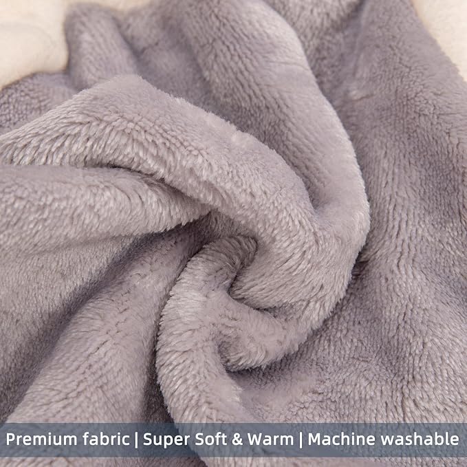 FabriCastle Dog Hoodie Sweater for Small Dogs Boy and Girl, Small Dog Clothes XS XXS Puppy Sweatshirt, Pet Outfit, Cat Clothing Super Soft Warm Snap On Closure (Lightgrey-Cream, X-Small)