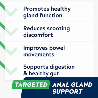 STRELLALAB Anal Gland Support Chews - Scoot Treatment - Digestive Enzymes, Prebiotics & Fiber Supplement for Dogs Digestion & Gut Health. Proprietary Blend of Beet, Psyllium, Dandelion & Pumpkin 120Ct