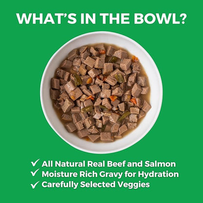 KOHA Pike Place Platter Stew for Dogs with Beef and Salmon, High Protein Wet Dog Food, 12.7oz Cans (Case of 12)