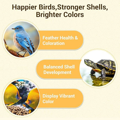 Dried Mealworms 5Lbs, High-Protein Bulk Mealworms, 100% Non-GMO Mealworm Treats for Birds, Chickens, Turtles, Fish, Hamsters and Hedgehogs All Natural Animal Feed