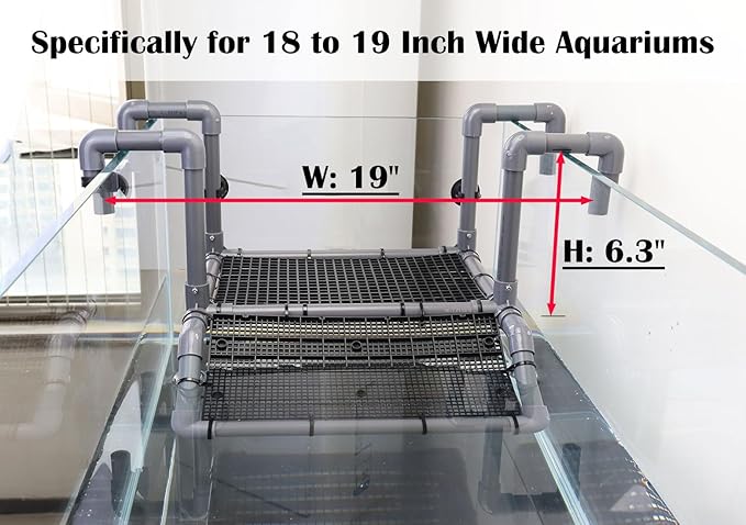 Extra Large Turtle Basking Platform, Specifically for 18 to 19 Inch Wide Aquariums