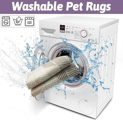 VCEPJH Extra Large Rabbit Cage Liner Reusable 63 inch Washable Bunny Floor Mat Soft Animal Bedding Cage Flooring Pads Non-Slip Pet Rug for Indoor Dogs Puppy Cats Totoro Ferret