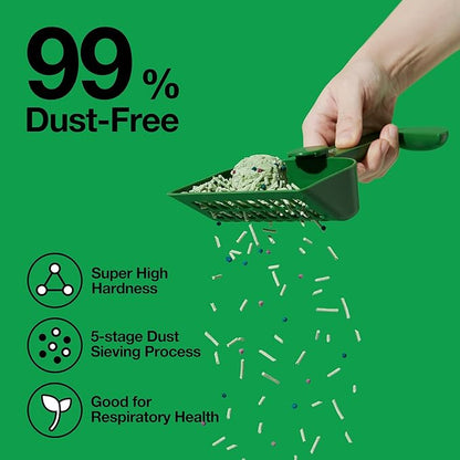 VETRESKA Tofu Cat Litter, Natural Kitty Litter Strong Clumping Flushable Cat Litter Pellets Ultra Absorbent, Odor Control, Dust-Free, Low Tracking Eco-Friendly Tofu Litter, Greentea(5.5lb×4bags)