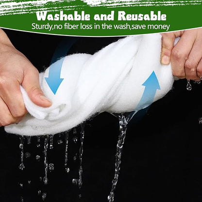 Aquarium Polishing Filter Pad-Ultra Fine 50 Micron Filter Floss for Crystal Clear Water,Cut-to-Size Filter Media for Fish Tank,Safe for Fish/Reef/Turtles(24" x 36", 1 Pack)