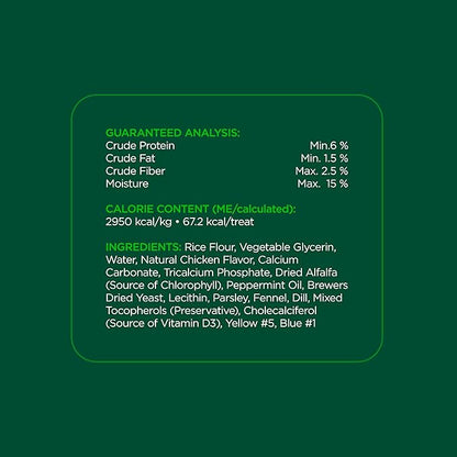 Minties Dental Chews for Dogs, 60 Count, Vet-Recommended Mint-Flavored Treats for Medium Dogs 25-50 lbs, Bones Clean Teeth, Fight Bad Breath, and Removes Plaque and Tartar