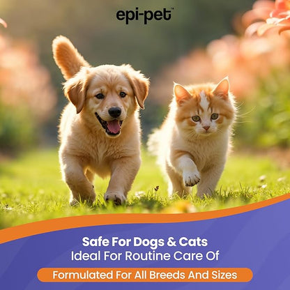 Dog & Cat Ear Cleaner Solution with Aloe Vera & Tea Tree Oil – Removes Itchy Ear Wax, Debris, Odor – Ears Wash, Drops & Flush for Pets, Dog Ears Cleaning, Cat Cleaner, 2 Gallons