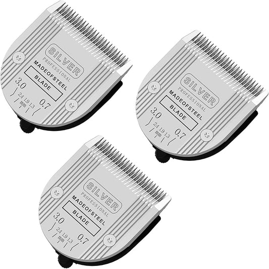 3PCS 5 in 1 Replacement Blades Compatible with Wahl Bravura Clipper Chromado，Creativa，Figura Dog Clippers for Dogs Grooming (5in1/3Pack)