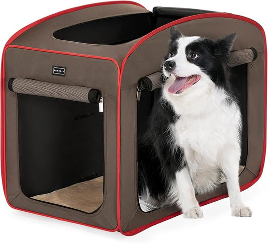 Petsfit Pop Up Dog Crates Kennel Carrier, Portable and Lightweight, Included Soft Mat and Carrying Case