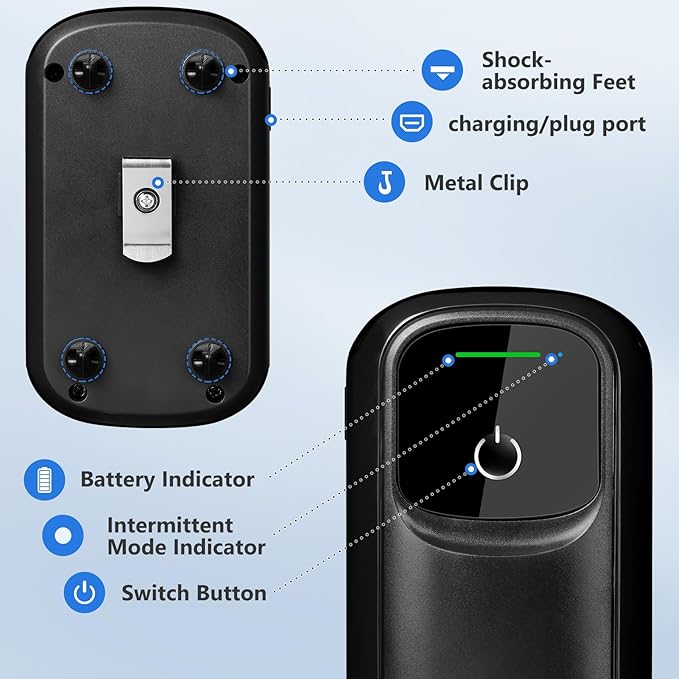 KEDSUM Aquarium Air Pump, USB Rechargeable Fish Aerator Pump with Accessories for 0-60 Gallons, Portable Fish Tank Bubbler, Used for Outdoor-Fishing, Power Outages and Emergency