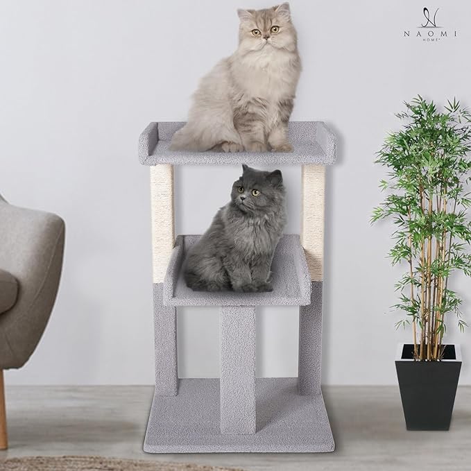Lulu Large Cat Tower Gray