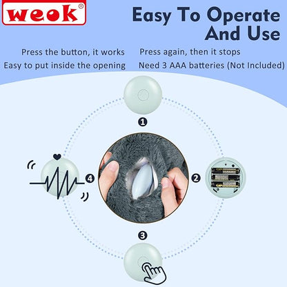 Puppy Heartbeat Toy for Separation Anxiety Relief, Heartbeat Stuffed Animal Anxiety Calming Behavioral Aid Plush Toy for Dogs Cats Pets