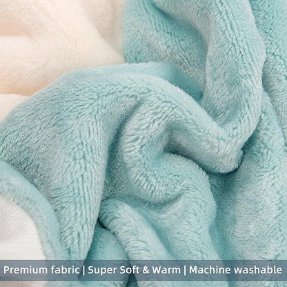 FabriCastle Dog Hoodie Sweater for Small Dogs Boy and Girl, Small Dog Clothes XS XXS Puppy Sweatshirt, Pet Outfit, Cat Clothing Super Soft Warm Snap On Closure (Green-Cream, XX-Small)