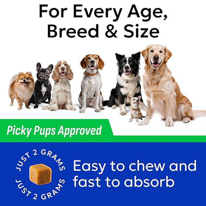 BARK&SPARK Green Grass Chews - Dog Pee Grass Spot Saver Caused by Dog Urine - Urine Neutralizer for Lawn, Gut Health Probiotics & Enzymes, Lawn Burn from Pee, Grass Burn Spot Chews Rocks