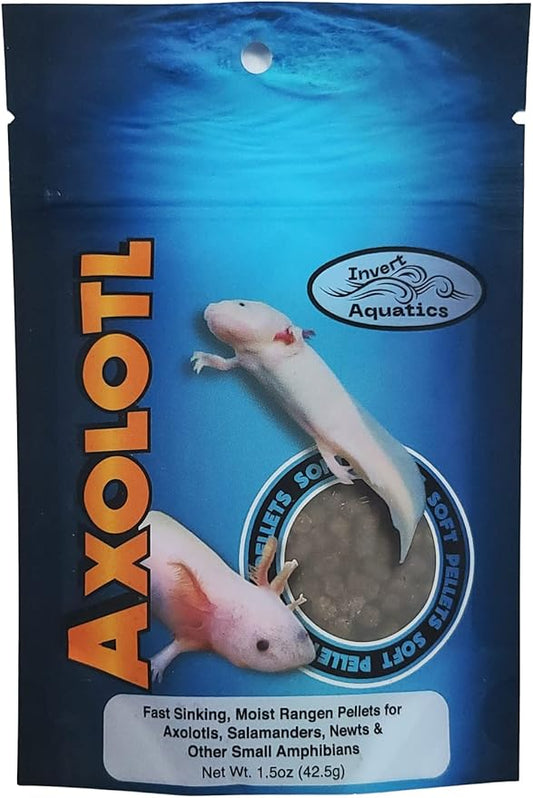 Soft Pellets for Axolotls - Moist Sinking Diet for Axolotl, Newts, Salamanders & Other Small Amphibians (1.5 oz (42.5g))