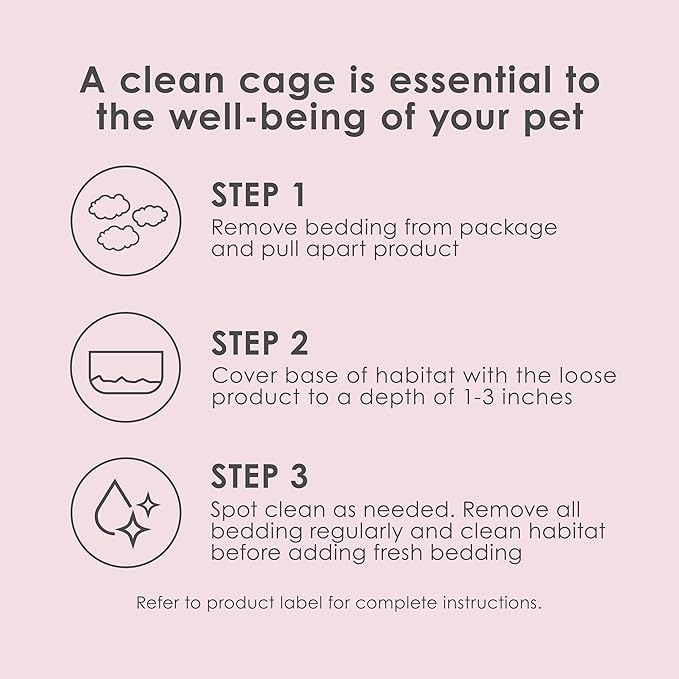 Kaytee Clean & Cozy Colors, Small Animal Bedding with Extreme Odor Control, Plum, 24.6 Liters