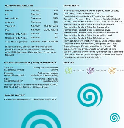 Dinovite Dog Probiotics for Yeast, Itchy Skin and Itchy Ears - Daily Skin & Coat, Digestive, and Immune Support for Small Dogs 1-18lbs – 90-Day Supply, Omega 3 Fatty Acids, Essential Pre & Probiotics