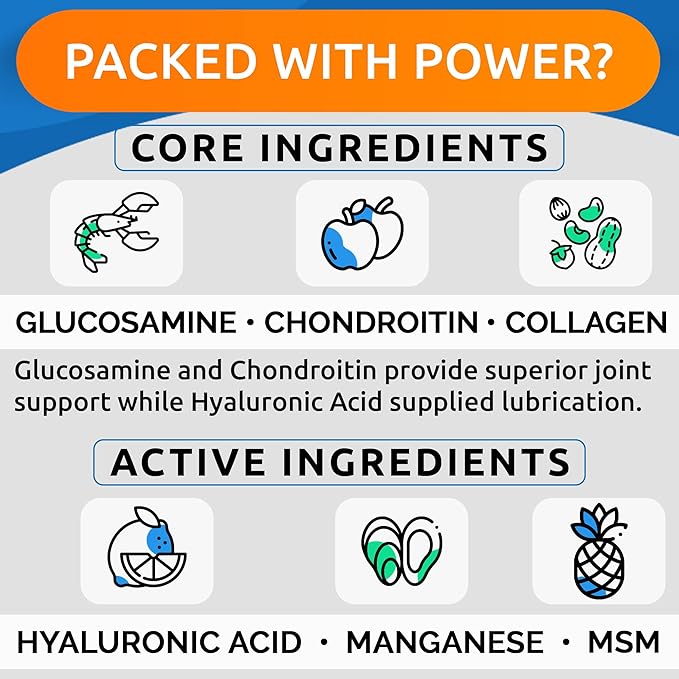 BARK&SPARK Liquid Collagen + Glucosamine for Dogs - 16 Fl Oz Easy to Serve Joint Supplement - Advanced Formula with Chondroitin, MSM, Hip & Joint + Skin & Coat Care - Made in USA