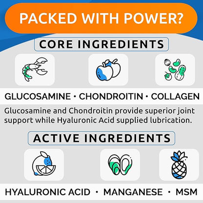 BARK&SPARK Liquid Collagen + Glucosamine for Dogs - 16 Fl Oz Easy to Serve Joint Supplement - Advanced Formula with Chondroitin, MSM, Hip & Joint + Skin & Coat Care - Made in USA