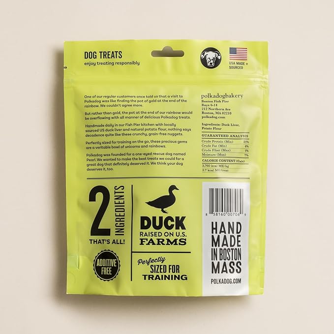 Polkadog Crunchy Training Bits Variety 3-Pack – Includes Chicken Littles, Lucky Duck, Salmon Says – All Natural Training Treats, Handcrafted in USA. Great for Dogs with Allergies – 7oz (Pack of 3)