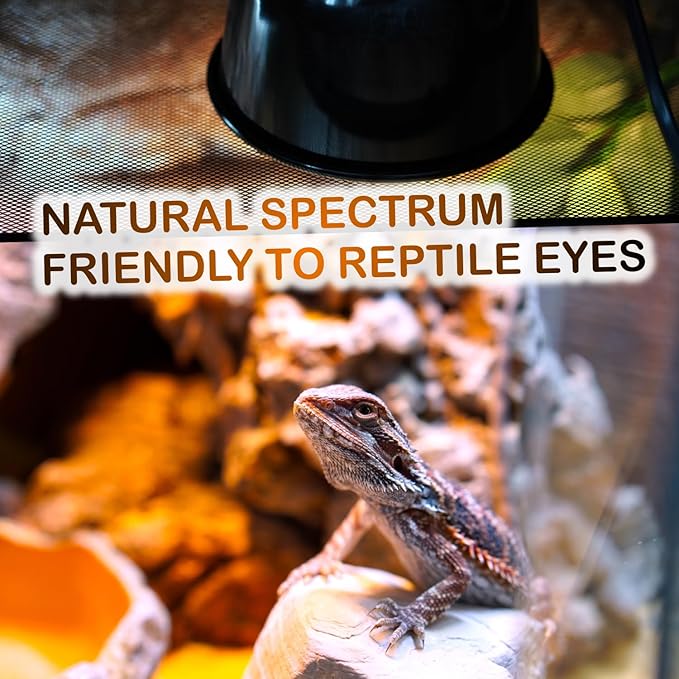 100W Reptile Heat Lamp Bulbs, 2 Value Pack, Daylight Basking Spot, 2025 G3, Bearded Dragon/Turtle/Lizard/Snake Heating Bulb, UVA Heat Lamp, Basking Light for Reptiles