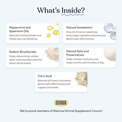 Pawfy Dog Breath Freshener with Specialized Dental Care Formula | Dog Teeth Cleaning & Mouthwash | Helps Freshen Dogs Breath with Easy Water Additive | Supports Plaque and Tartar Control