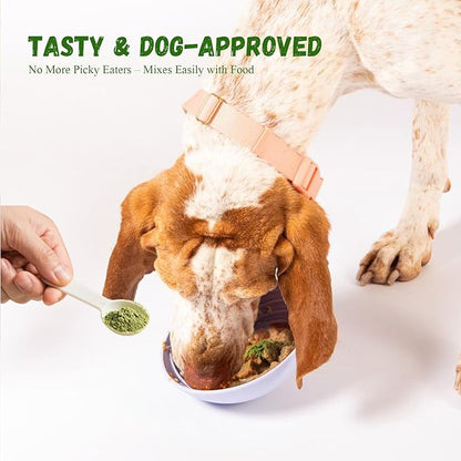 Dog Teeth Cleaning Powder, Dog Dental Powder for Teeth Cleaning and Dog Breath Fresh for Dogs with Probiotic & Tartar Remover, Plaque Off Dog Tooth Cleaning 150g