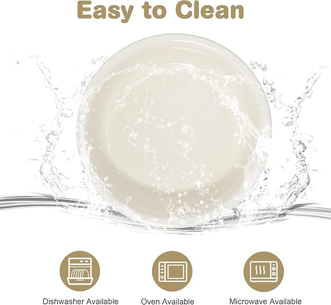 Single Replacement Bowl for 6.3'' High Elevated Dog Bowls, Non-Slip Pet Feeding Dishes for Small Medium Dogs and Cats, Durable Porcelain Dog Food and Water Bowls(28oz, Cream White)