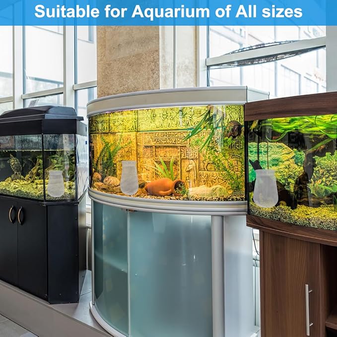 4Pcs 4 Inch Ring Filter Socks 200 Micron, Aquarium Filter Socks, 4 Inch Ring by 7 Inch Long, Aquarium Filter Bags for Freshwater Saltwater Aquariums Fish Tank,Sump Filter Socks,Use in Ponds Overflows