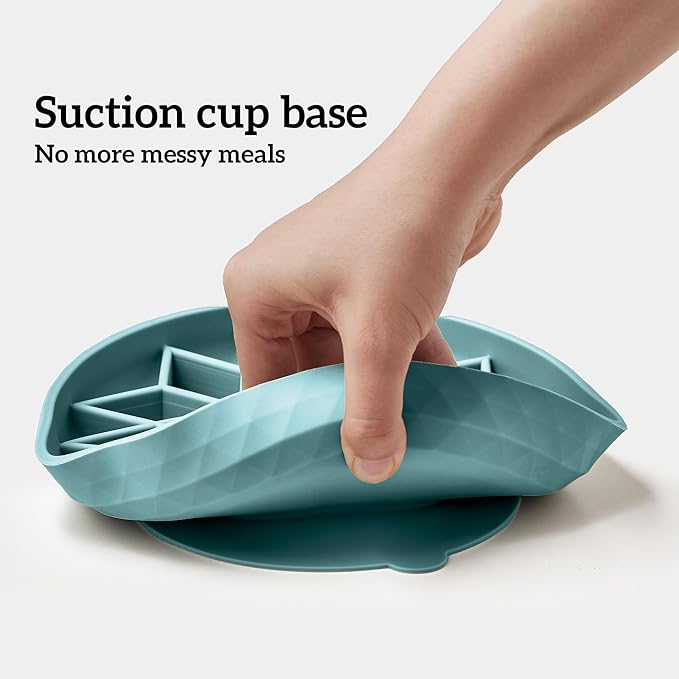 OHMO Slow Feeder Dog Bowls(Celestial, 7.3") for Medium Small Large Breeds,Non-Slip Slow Feeder Cat Bowl with Suction Cup, Durable Food-Grade Silicone, Anti-Chocking and Anti-Bloat