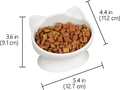 Kitty City Raised Cat Ear Bowls, Small Bowls 2pk (Modern)