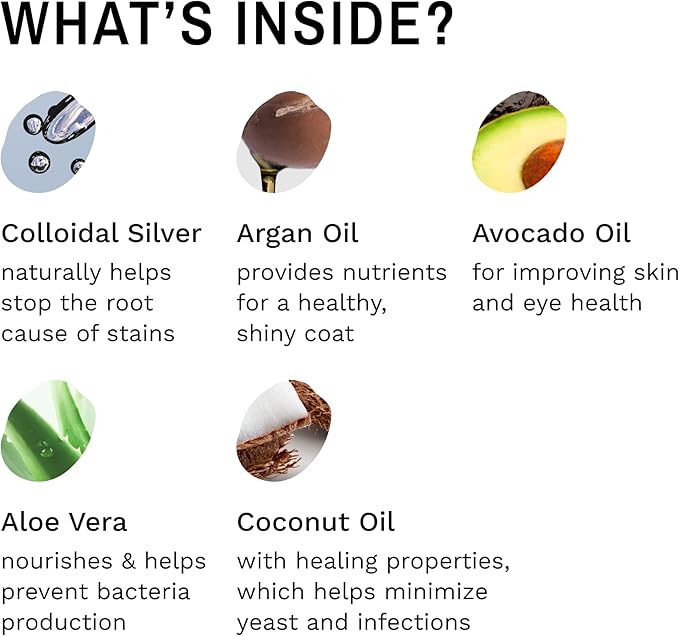 Eye Envy Tear Stain Facial Cleanser for Dogs and Cats. Washes Away Crusty Eye Debris, Eye Boogers, Eye Discharge. Tearless Foaming Formula. Treats The Cause of Staining. All-Natural. 1 US Gallon