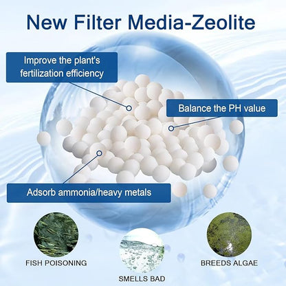 6Pack Large Aquarium Filter Cartridge for Whisper Bio-Bag Power Filters, Replacement Filter Cartridges