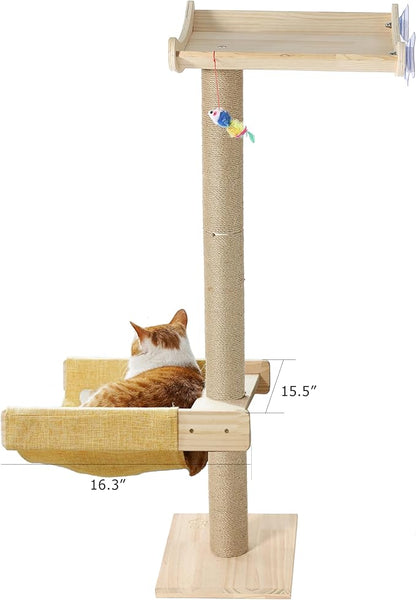 Hammock for Cat Window Tree Accessory Fit for Multi Cats Familes Window Cat Perch for Lounge