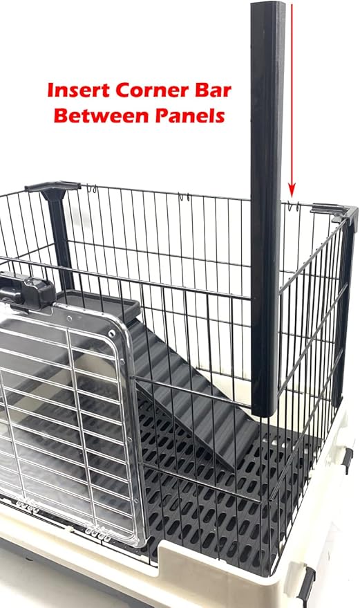 Pink Large Multi-Floor Deluxe in/Outdoor Guinea Pig Chinchilla Ferret Squirrel Hedgehog Kitten Rabbit Bunny Hutch House Critter Habitat Easy Removale Washable Tray Paw Safe Platform Ladder Floor