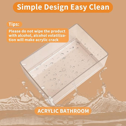 kathson Hamster Sand Bath Box Transparent Acrylic Small Animals Shower Bathtub Guinea Pigs Digging Sand Container Cage Accessories for Lemmings Gerbil Mice Hedgehog Chinchilla (Pentagon)