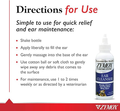 Zymox Ear Cleanser With Bio-Active Enzymes, 4 oz.