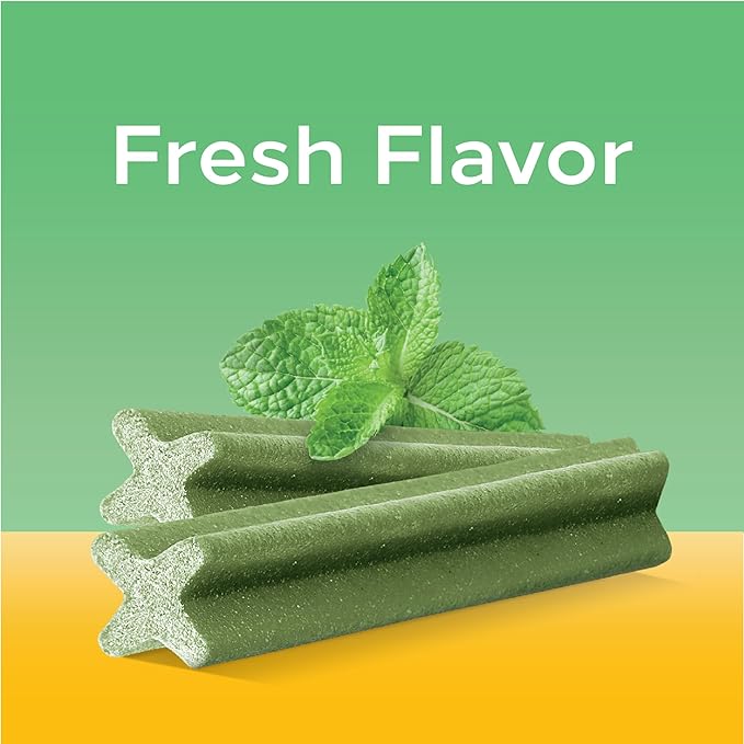 Pedigree Dentastix Large Breed Dog Treats, Fresh Flavor, 1.87 lb. Bag (36 Treats)