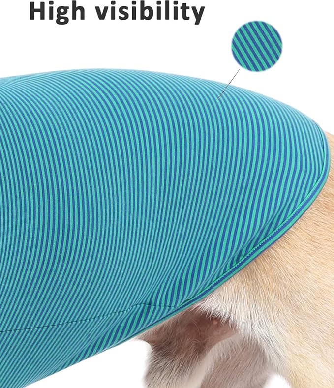 WEONE Dog Summer T-Shirts Striped Cotton Vest,Pet Breathable Soft Basic Clothes for Small Medium Larg Boy Girl Dogs,XS