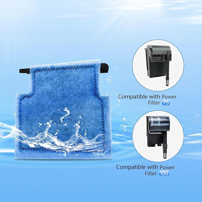 Aquarium Filter Cartridge Replacement Rite-Size A Filter Cartridges 32 Pack Compatible with Power Filters 75/100