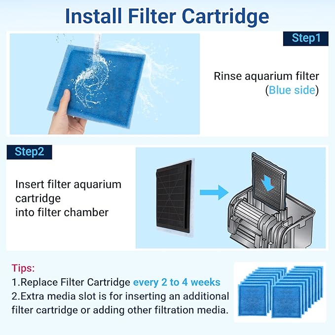 16 Pack Aquarium Filter Cartridges Compatiable with Marineland Penguin PRO Power Filters 200 275 350 375, Rite Size C Filter Cartridges Replacement