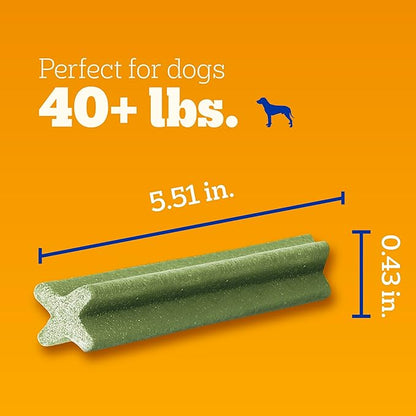 Pedigree Dentastix Large Breed Dog Treats, Fresh Flavor, 1.87 lb. Bag (36 Treats)