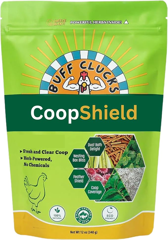 Dust Bath Herb Blend for Chickens - Keep Feathers Clean & Healthy - Food Grade, Natural Nesting Box Herbs for Bedding, Coop Floor, USA (12 oz)