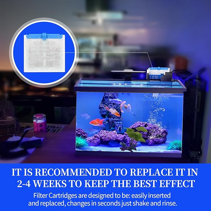 10 Pack Medium Replacement Filters Cartridges for Aqueon QuietFlow,Replacement Filter Cartridges with Aqueon QuietFlow LED PRO Power Filter Size 10