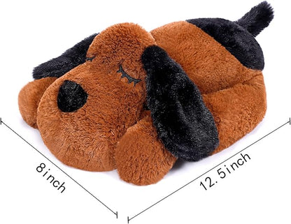 Heartbeat Puppy for Dogs, Helps for Anxiety Relief and Calming, Stuffed Animal Anxiety Calming Behavioral Puppy Heartbeat Toy Sleep aid for Cats Pets（for Small Breeds）